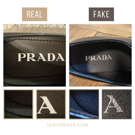 real vs fake prada loafers|prada monolith loafers stitching.